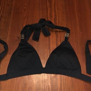 Elizabeth Jane black triangle bikini top